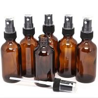 5-100ML Amber Spray Empty Bottles Brown Glass Refillable Bottle Aromatherapy Perfume Mini Spray Bottle Cosmetic Containers Travel Size Bottles Contain