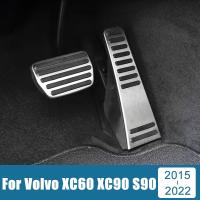 ที่ครอบแป้นเหยียบคันเร่งเบรกเท้าเหยียบรถทำจากสเตนเลสสำหรับ S90 XC90รถ Volvo V90 2015-2019 2020 2021