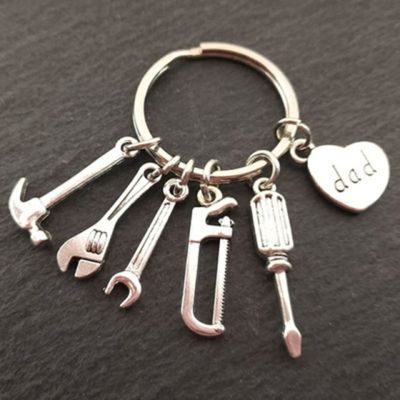 Dad Keychain Mechanics Fathers Day Gifts Car Tools Father Hand Stampe Souvenir