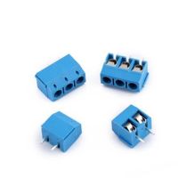 10PCS KF301 5.0MM 2P KF301 3P Pitch 5.0mm Straight Pin 2P 3P Screw PCB Terminal Block Connector Blue Best quality