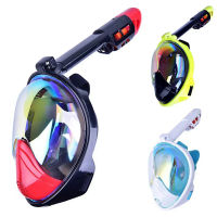 ใหม่ UV Anti Fog Diving Full Face ชุบแว่นตาใต้น้ำกว้างดำน้ำดูปะการังผู้ใหญ่ Scuba Spearfishing DIve Equipment