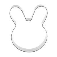 Easter Rabbit Bunny Head Stainless Steel Cookie Cutter Cake Baking Chocolate Mold Fondant Pastry Biscuit Mould DIY Crafts