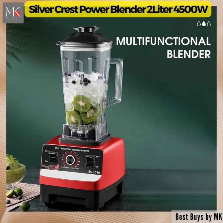 Silver Crest Power Blender 4500W SC-1589 HEAVY DUTY BLENDER 2L Electric ...