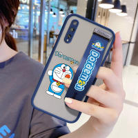 UCUC (สายรัดข้อมือ) เคสโทรศัพท์ Huawei Y8P 2020เคสโทรศัพท์สาวการ์ตูน Doraemon กันกระแทก Frosted กลับนุ่มขอบฝาครอบเลนส์ป้องกันเลนส์โทรศัพท์บางเฉียบเคสโทรศัพท์