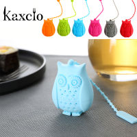 Kaxcioร้อนขายนกฮูกถุงชากรองชาซิลิโคนช้อนชากรองInfuserซิลิกาเจลกรองกาแฟชาInfuser