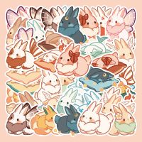 10/30/40PCS Kawaii Fantasy Rabbit Stickers Cartoon Colorful Graffiti PVC Decals Decoration DIY Stationary Scrapbook Phone Guitar