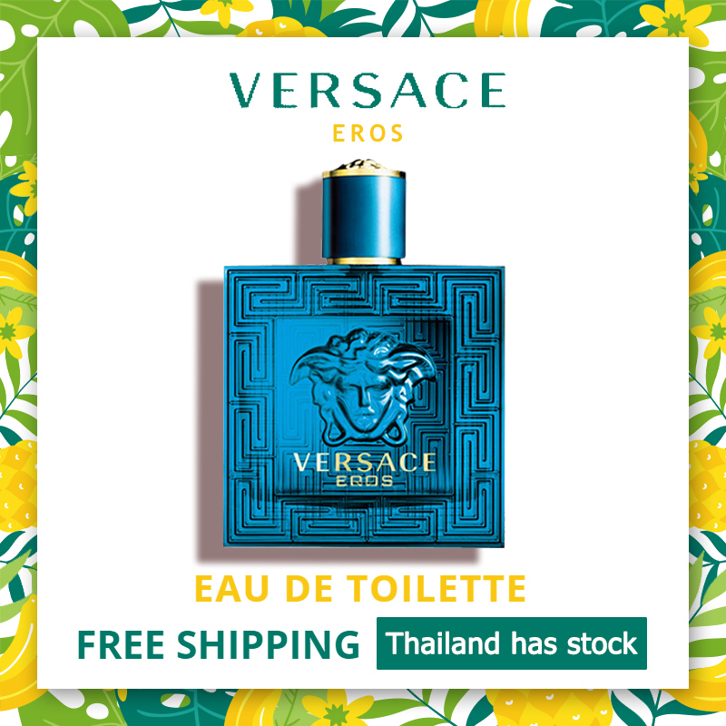 ราคา ✽100%ของแท้✽Versace perfume กลิ่นหอมอ่อน Versace Eros Eau De Toilette(EDT) 100ML Men's Perfume น้ำหอม เวอซาเช น้ำหอมผู้ชาย