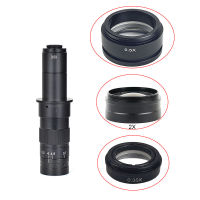 0.5X 2.0X 0.35X Barlow Auxiliary Objective Glass For 10A 180X 300X C-MOUNT Industry Video Microscope Camera