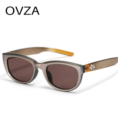 OVZA 2023 แว่นตากันแดดแฟชั่นใหม่ในสีพิเศษผู้หญิงและผู้ชาย UV400 กรอบไล่ระดับสี S1097