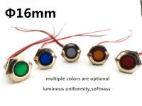 1pcs 16mm Warning Indicator Light Signal Light Indicator Wire 3V 5V 12V 24V 110V 220 Waterproof IP67 Metal LED