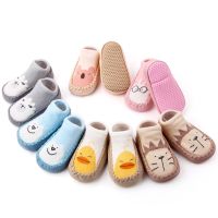 Cartoon Baby Floor Socks Non-slip Leather Sole Baby Toddler Socks Cotton Childrens Socks Toddler Shoes Baby Shoes Infant Shoes