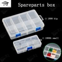 ‘；【- Piano Tuning Maintenance Tool 1808A Spareparts Box(Big/Small) Transparent Plastic Storage Box Classification Grid