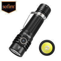 SOFIRN ไฟฉาย EDC แบบชาร์จไฟได้ SC18,เลนส์ TIR สูงสุด1800 Lumens พร้อมสวิตช์ด้านข้าง