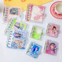 PVC Transparent Glitter Sequin Binder Album Holder Cartoon Girl 3/5 Inch Album Book Star Photo Album Kpop Idol Photocard Holder
