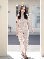 img prettythingonme Pretty Vacay Jumpsuit - จั๋มสูทดอก เนื้อผ้านิ่มอย่างดีใส่สบายตัวเดียวจบ เก็บทรง ลายดอกไม้กระจุ๊กกระจิ๊กสีโทนเรียบหรูสุภาพแบบอมหวาน