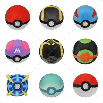 8 Styles Pokeball Plush Dolls Pocket Monster Dusk Ball Beast Ball Strange  Ball Hisuian Ultra Ball Toys Soft Stuffed Toys for Kid