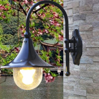 Vintage Exterior Aluminum Wall Sconce Lamp Waterproof LED Outdoor Retro Wall Light for Balcony Country House Garden Cottage