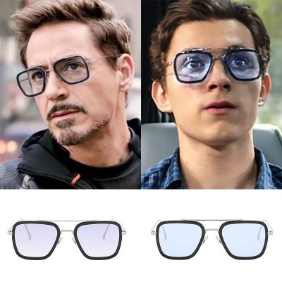 【YF】∈  Luxury Sunglasses Men Brand Designer Alloy Frame Big Glasses Gradient Male Female Oculos Feminino