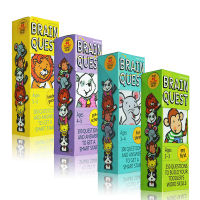 English original brain Quest series 4-Box set preschool kindergarten brain task intelligence development card book 4-Box set brainquest