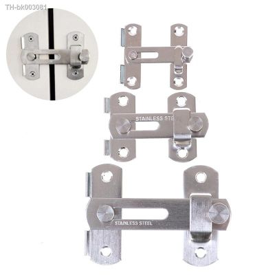 ♂✑ Guard Latch Bolt With Screws Sliding Window Door Lock Handle Stainless Steel Door Latch Home Safety Chain Door Home Hardware