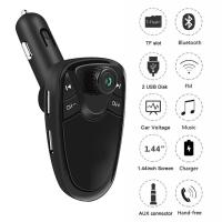 Bluetooth Wireless Car Kit FM Transmitter MP3 Player Support USB Card Drive TF Adapter FM USB Transmitter Flash Radio Charg U6W7