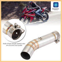 【Clearance Sale】Exhaust Middle Pipe รถจักรยานยนต์ไอเสีย Contact กลางข้อต่อท่อสำหรับ Honda CBR400R CBR500R 2013-2015