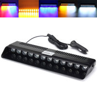 Car Strobe Flashing Lights Lamp 12LED RedBlueAmberYellowWhite Police Led Flasher Emergency Warning Light For Car 12V 12W