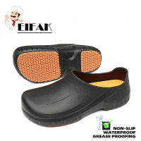 EIFAK ‍‍ Chef Shoes ครัวเชฟรองเท้าลื่นกันน้ำและ Oilproof รองเท้าป้องกันการผ่าตัดต่อต้านเข็มแทงแผลรองเท้ารองเท้าป้องกัน รองเท้าอุดตันสำหรับเชฟ, รองเท้ากันลื่น, รองเท้าเชฟ, รองเท้าพยาบาล, รองเท้ากันลื่นและกันน้ำมันสำหรับห้องครัวสำหรับผู้ชาย