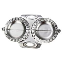 Stainless Steel Dumpling Mould Double-Headed Dumpling Maker Household Dumplings Maker JiaoZi Making Tools