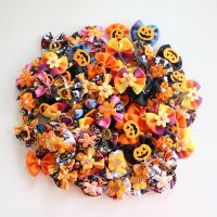 【YF】¤☏  50PCS  Dog Hair Bows Pumpkin Small Grooming Accessories Supplies