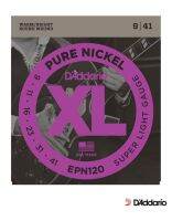 DAddario EPN120 สายกีตาร์ไฟฟ้า เบอร์ 9 แบบ Pure Nickel ( Super Light Gauge , 0.09 - 0.41) ให้โทนเสียง Warm/Bright