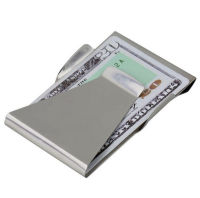 Purses Stainless Steel Slim Money Clip Wallet With ID Card Folder Double Sided Multipurpose Pocket Dollar Cash Clip Clamp Holder
