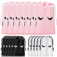 [LWF HOT] ครบชุด☢┋ 10Pcs Reusable Lash Bag Eyelash Extension กระเป๋าเครื่องสำอางเก็บลิปสติกกระเป๋าเดินทางพลาสติก Drawstring Beauty Salon เครื่องมือแต่งหน้า