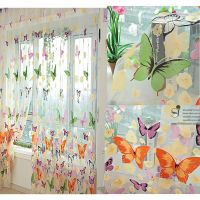 【HOT】♚ Bedroom Curtains Cheap Made Finished Organza Child Door Window Curtain for Room