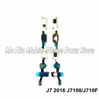 Home Button Return Key Sensor Audio Jack Flex For Samsung J7 2016 J7108 J710F / J7 prime G610F / J7 2017 J727 J7Sky Pro J7Perx