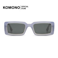 KOMONO Malick Sky Gradient แว่นกันแดดทรงสี่เหลี่ยมผืนผ้า สีม่วงด้านไล่