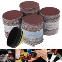 240Pcs 2Inch 50mm Sanding Discs Paper 60-3000 Grit Wet And Dry Flocking Sandpaper Round Shape Grinding Pad Polishing Sheets Power Sanders