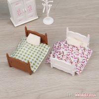 1:12 Dollhouse Miniature Mini Bedroom Single Bed Model Childrens Room Bedroom Furniture Accessories Toy