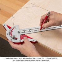 1Pcs T-Type Woodworkers Edge Rule Protractor Woodworking Ruler Angle Measure Stainless Steel Carpentry Layout Carpenter Tools