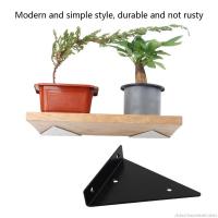 2 Pcs Heavy Duty Metal Shelf cket Wall Mounted Float Shelf ckets for Bookcases, Kitchen Shelves, Display Shelves Dropship