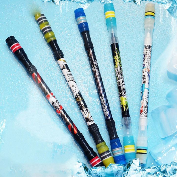 ปากกาลูกลื่นของเล่นแบบหมุนได้สำหรับนักเรียนปากกาสำหรับควง-v-7-0-20-4ซม-ปากกาสีอุปกรณ์การเรียนสุ่ม