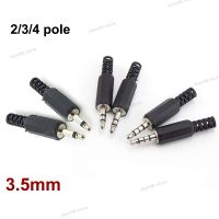 5/10pcs 3.5mm 2/3 Pole 4 pole mono stereo Audio Connectors Jack Plug Headphone Male Adapter 3.5mm 3.5 Male Plug Wire Terminals WB5TH