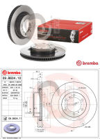 09 B634 11 จานเบรค ล้อ F (ยี่ห้อ BREMBO) รุ่น UV LEXUS GX ปี 2001-2011