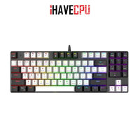 iHAVECPU KEYBOARD (คีย์บอร์ด) ONIKUMA HARU GAMING KEYBOARD MINI RGB (BLACK-WHITE)