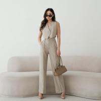 COD SDFERTGRTYTYUYU [Guarantee] Khloe VEST SET/Womens Suits/Womens Clothing Sets/Womens Pants Suits/VEST/Womens VEST/Womens BLAZER Sets