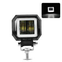 Car Boat Angel Eye Bar 3 Inch 12V 24V 6000K 20W Waterproof Square Round LED Work Light Todoterreno ATV