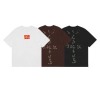 เสื้อยืดแขนสั้น พิมพ์ลายตัวอักษร Travis Scott Dot สําหรับผู้ชาย และผู้หญิง S-5XL