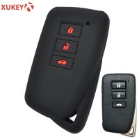 ∋ Silicone Car Key Case For Lexus IS ES GS NX GX RX LX RC 200 250 300 350 Cover Keyless Remote Fob Key Chain Holder Protector