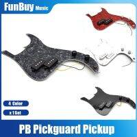 Pickguard ชุดเครื่องป้องกันปิ๊กของกีต้าร์เบส PB แบบมีสายชุดประกอบโครงงานหม้อต้มสำหรับการเปลี่ยนเบส PB ที่มีความแม่นยำ