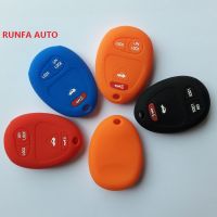 lujie RUNFAAUTO Remote Key Fob Case Silicone For Buick Century Pontiac Aztek Oldsmobile 4 Button Protective Accessory Styling Cover